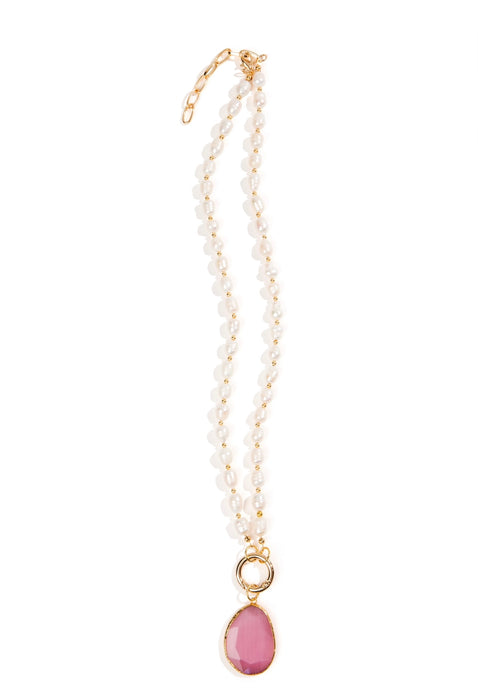 Rosa Pearl Necklace