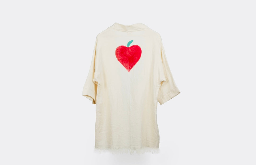 Apple Heart Kimono     (White)