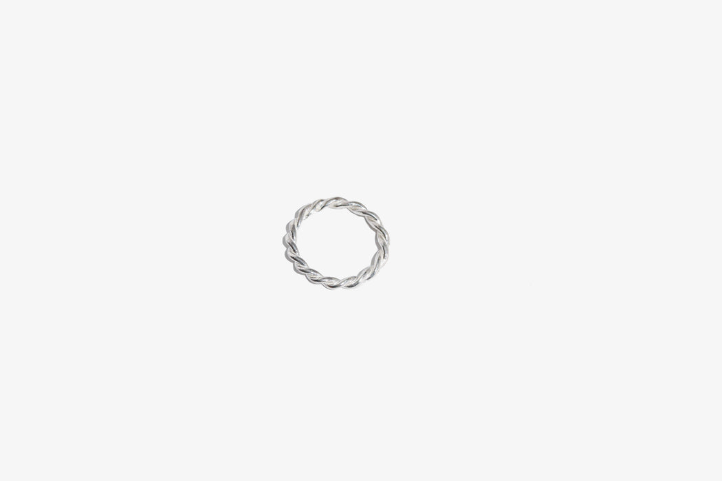 Silver Twister Ring